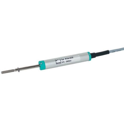 Sensor de desplazamiento lineal - 8709 - burster präzisionsmesstechnik gmbh & co kg - mecánico / con potenciómetro de muelle / analógico