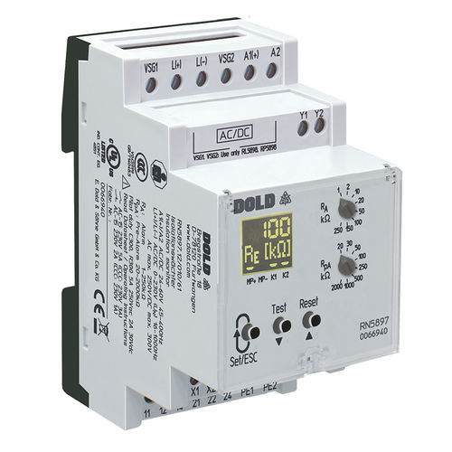 Aparato de control de aislamiento para red AC - VARIMETER IMD | RN 5897/010 - DOLD - DC / AC/DC / en riel DIN