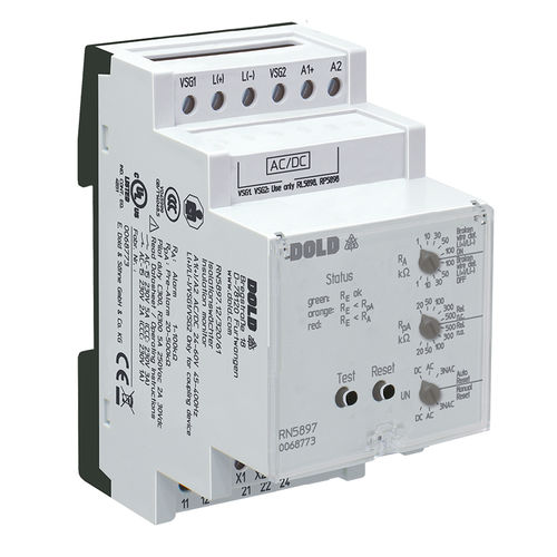 Aparato de control de aislamiento para red AC - VARIMETER IMD | RN 5897/320 - DOLD - DC / AC/DC / en riel DIN