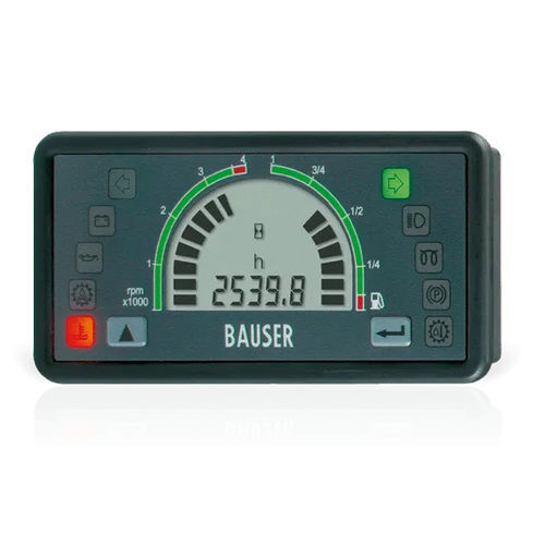 Visualizador LED - 808 - BAUSER - LCD / de 7 segmentos / integrado