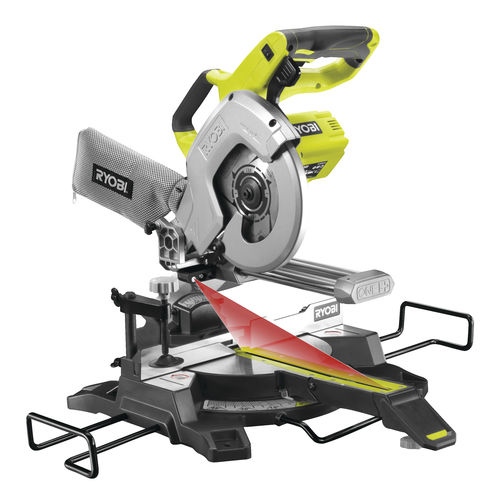 Sierra ingletadora - R18MS216-0 - RYOBI - para madera / con unidades de traslación / sin cable