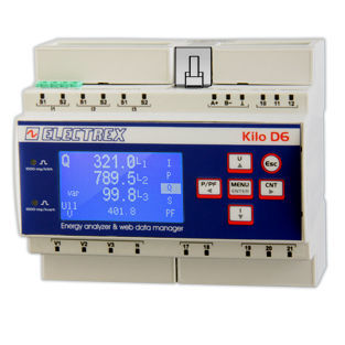 Analizador de vigilancia - PFNK6-FQAD9-121 KILO F NET WI-FI EDA D6 PQ WEB LOG - ELECTREX - de red eléctrica / industrial / de calidad de la energía