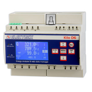 Analizador de vigilancia - PFNK6-FQ5D9-121 KILO F NET D6 PQ WEB LOG 16 - ELECTREX - de red eléctrica / de red AC / de calidad de la energía