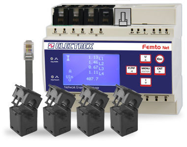 Analizador de vigilancia - PFN66-H0A09-110 FEMTO 4HALL NET WI-FI EDA D6 DC WEB LOG 8 - ELECTREX - de red eléctrica / eléctrico / industrial