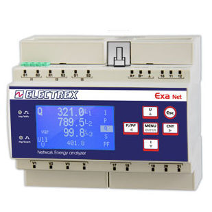 Analizador de red eléctrica - PFNE6-1H509-A10 EXA NET D6 H WEB LOG 8 CHARTS - ELECTREX - de potencia / de energía / en riel DIN
