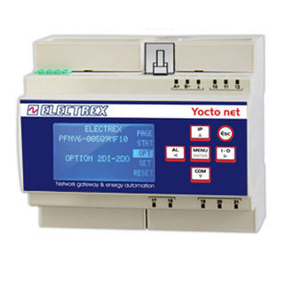 Puente ethernet para montaje sobre riel DIN - PFNY6-005D9-150 YOCTO NET D6 WEB LOG 40 - ELECTREX - industrial
