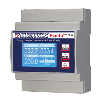 Analizador de red eléctrica - PFA64-10102-E00 FEMTO PRO D4 5A CLAMP - ELECTREX - de red AC / de potencia / de tensión