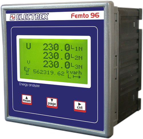 Contador de energía eléctrica monofásico - ELECTREX - para montaje sobre panel / con pantalla LCD