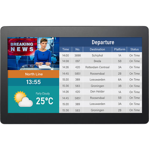 Visualizador TFT - XPPD 16-CQ10 - NEXCOM International Co., Ltd - con pantalla táctil multipuntos / de color / 1920 x 1080