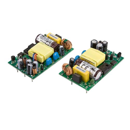 Alimentación eléctrica para circuito impreso - ECP20 series - XP Power - chasis abierto / AC/DC / de salida simple