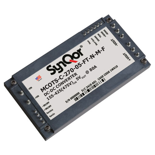 Convertidor DC/DC regulado - Mil-COTS 270 - SYNQOR - aislado / de circuitos impresos / de salida simple