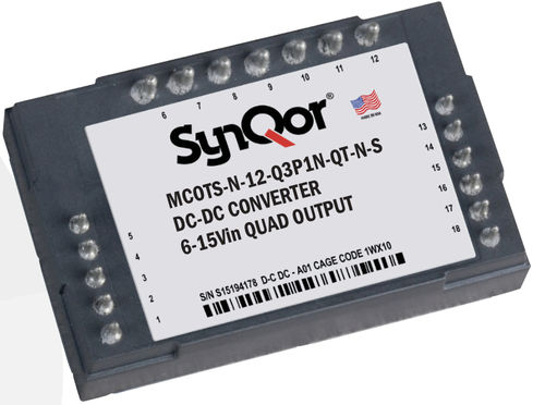 Convertidor DC/DC no aislado - MCOTS-N-12-Q3P1N-QT - SYNQOR - de circuitos impresos / robusto