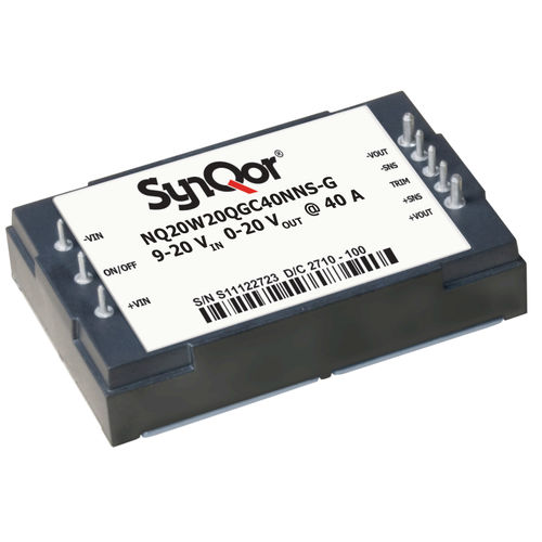 Módulo conversor DC DC no aislado - NQ20 - SYNQOR - de alta tensión / regulado / SMD