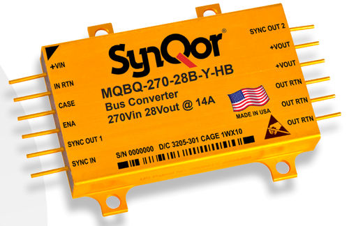 Convertidor DC/DC no regulado - MQBQ series - SYNQOR - de circuitos impresos / para entornos difíciles / de salida simple
