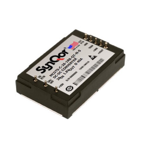 Convertidor DC/DC regulado - Mil-COTS 28 - SYNQOR - de circuitos impresos / de salida simple / con salida doble