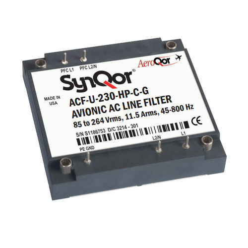 Filtro electrónico paso bajo - ACF-U-230 series - SYNQOR - pasivo / en modo diferencial / en modo común