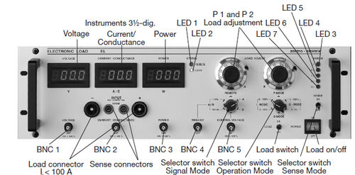 Carga electrónica DC - 0.5 - 1 kW, 2.5 - 800 V | EL500, EL1000 series - Zentro-Elektrik - programable