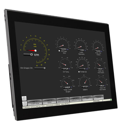 Monitor LCD - S.I.C.E.S. - táctil / 15,6" / 12,1"