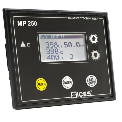 Relé de protección de subfrecuencia - MP 250 - S.I.C.E.S. - de sobrefrecuencia / para generador / USB