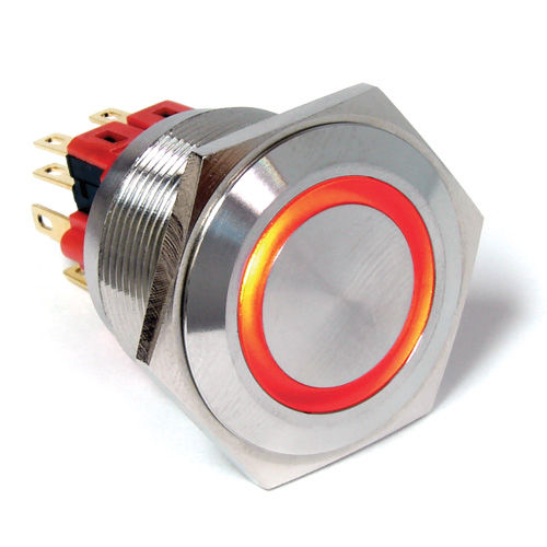 Botón pulsador táctil - PV8 series - E-SWITCH - antivandalismo / estanco / IP65