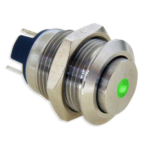 Botón pulsador antivandalismo - PV0 Series - E-SWITCH - IP67 / SPST / con luz LED