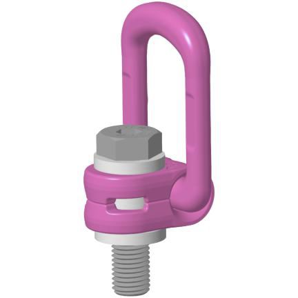 Anillo de elevación articulado - VLBG - RUD - pivotante a 180º / de rosca / de tracción lateral
