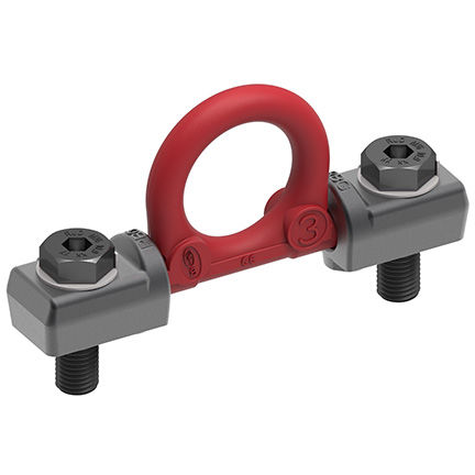 Anillo de elevación articulado - RBG 3 - RUD - pivotante a 180º / de rosca / forjado