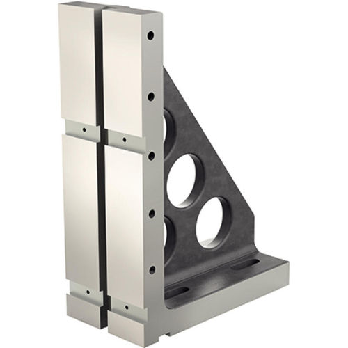 Soporte en escuadra de fijación - 1105.200  - HALDER France - fundición / con ranuras en T / 90°