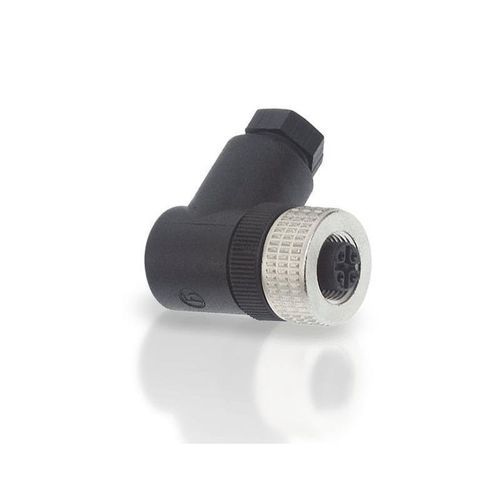 Conector de datos - EEM-33-89 - Novotechnik - en ángulo recto / de tornillo / M12 con codificación A