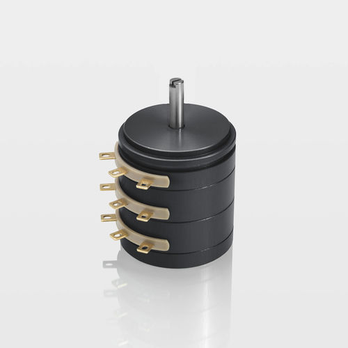 Sensor de posición rotativo - P-2500 series - Novotechnik - con potenciómetro de plástico conductor / IP40 / de alta precisión