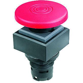 Botón pulsador de seta - QUARTRON® QXS - Georg Schlegel GmbH & Co. KG - IP65 / acción momentánea