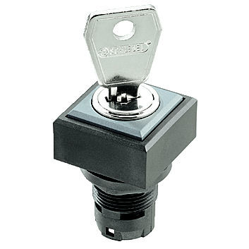 Interruptor de llave - QUARTRON® QXSSA12E - Georg Schlegel GmbH & Co. KG - IP65 / atornillable / montado en panel