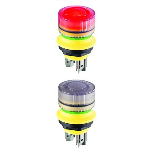 Botón pulsador de parada de emergencia - mYnitron® YVDOO_R0 - Georg Schlegel GmbH & Co. KG - IP65 / IP67 / con luz