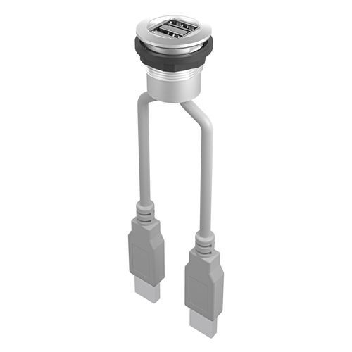 Conector de datos - RONTRON-R-JUWEL RRJ_2USB - Georg Schlegel GmbH & Co. KG - jack / USB / redondo