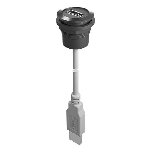 Conector eléctrico USB - RRJVA_USB - Georg Schlegel GmbH & Co. KG - jack / redondo / de acero inoxidable