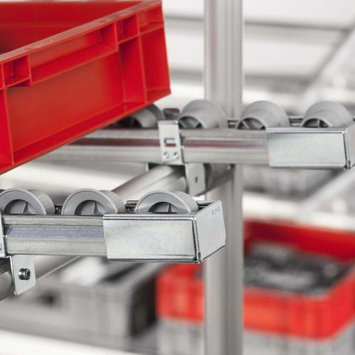 Capuchón de extremo press fit - 0.0.647.08 - item industrial applications - rectangular / de acero / para transportador de rodillos
