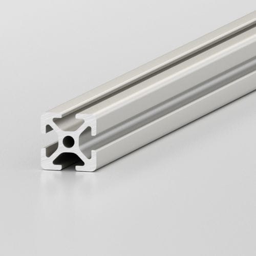 Perfil de aluminio anodizado - 0.0.370.03 - item industrial applications - ranurado / de construcción / abierto