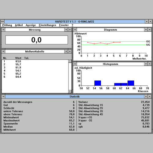 Software para ensayos de materiales - Hardtest - BAREISS - de metrología / Windows