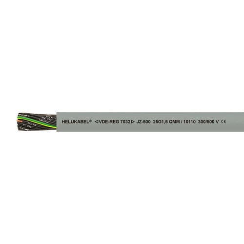 Cable eléctrico DIN - JZ-500 - HELUKABEL - antipropagación de fuego / resistente al aceite / resistente a la torsión