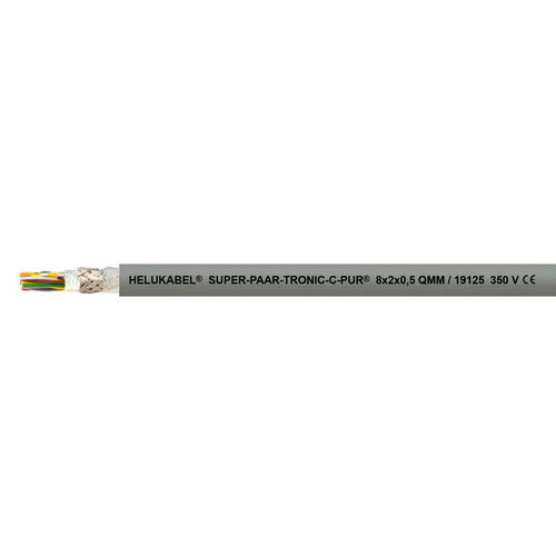 Cable eléctrico de datos - SUPER-PAAR-TRONIC-C-PUR® - HELUKABEL - DIN / resistente al aceite / resistente a los UV