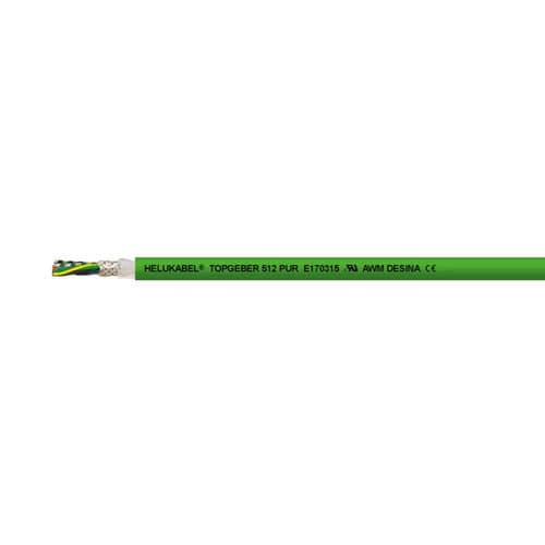 Cable eléctrico DIN - TOPGEBER 512 PUR - HELUKABEL - antipropagación de fuego / resistente al aceite / resistente a los UV