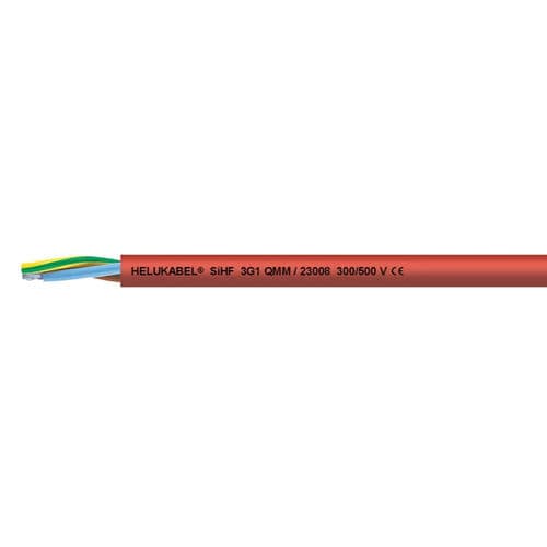 Cable eléctrico DIN - SiHF - HELUKABEL - antipropagación de fuego / multifilar / de cobre