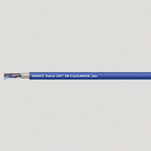 Cable eléctrico de cobre - RADOX® Railcat - HELUKABEL - para aplicaciones ferroviarias / OEM / azul
