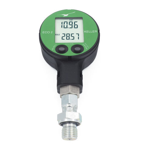 Manómetro con pantalla LCD - ECO2-Ei - KELLER Pressure - roscado / electrónico / LoRaWAN