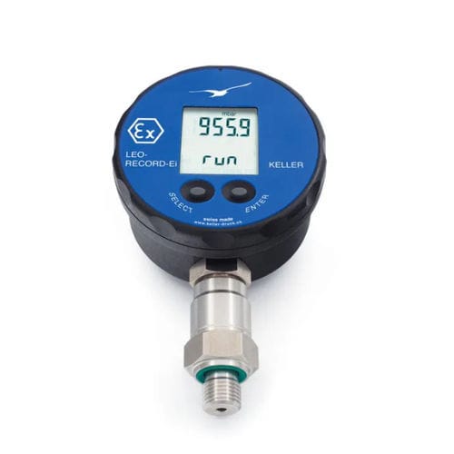 Manómetro digital - LEO-Record-Ei-H2 - KELLER Pressure AG - G 1/4 / NPT 1/4 / de acero inoxidable
