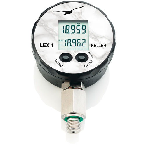 Manómetro con pantalla LCD - LEX1 - KELLER Pressure AG - roscado / G 1/4 / G 1/2