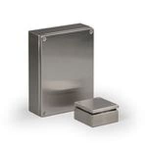 Caja de pared - Cubo F - ENSTO - rectangular / de acero inoxidable / de uso general