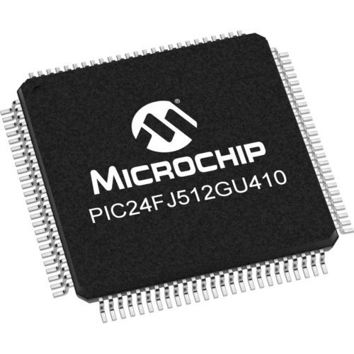 Microcontrolador 12 bits - PIC24FJ512GU410 - Atmel - para aplicaciones automovilísticas / de baja potencia / analógico