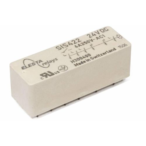 Relé electromecánico 24 Vcc - SIS422 - ELESTA GmbH - 12 Vcc / 110 V CC / 48 V CC