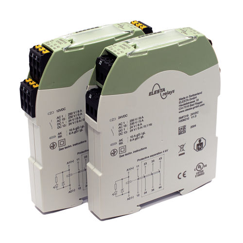 Módulo de relé para montaje sobre riel DIN - SMF5 - ELESTA GmbH - electromecánica / DC / compacta